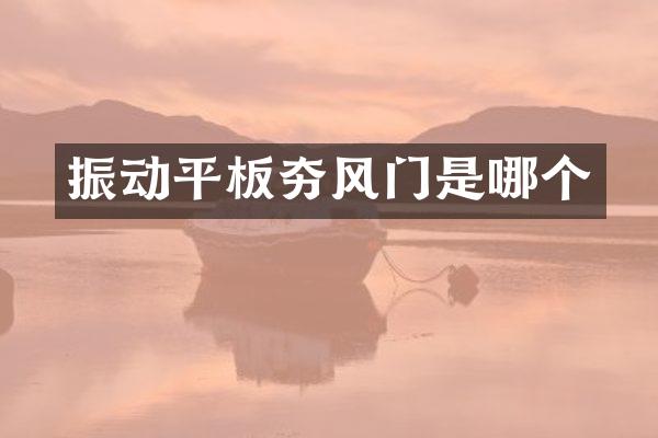 振動平板夯風(fēng)門是哪個