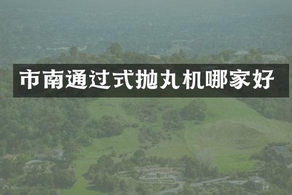 市南通過式拋丸機哪家好