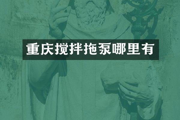 重慶攪拌拖泵哪里有