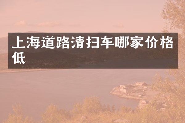 上海道路清掃車哪家價(jià)格低