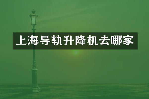 上海導(dǎo)軌升降機(jī)去哪家