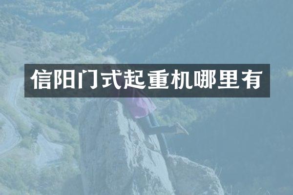 信陽門式起重機哪里有