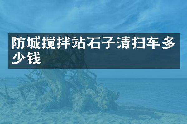 防城攪拌站石子清掃車多少錢