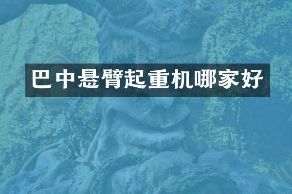 巴中懸臂起重機哪家好