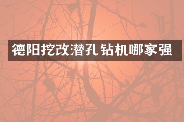 德陽挖改潛孔鉆機哪家強