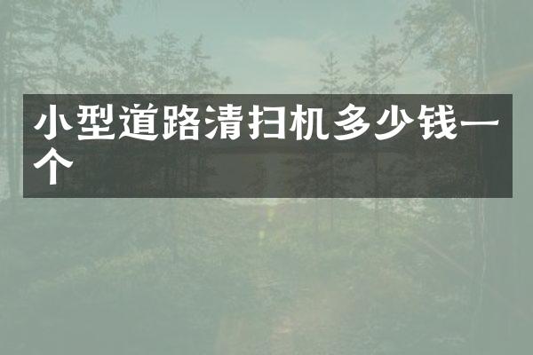 小型道路清掃機多少錢一個