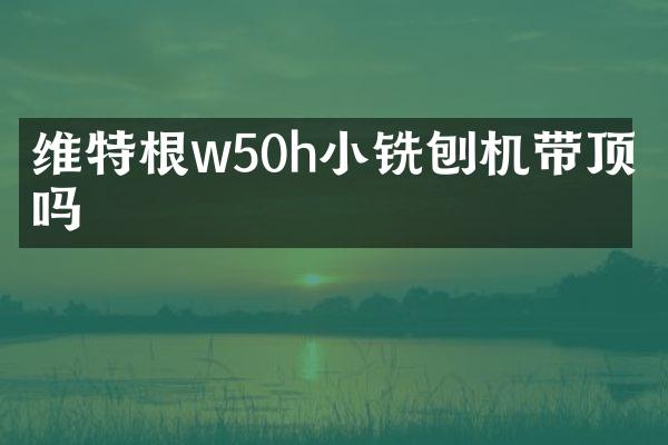 維特根w50h小銑刨機帶頂棚嗎