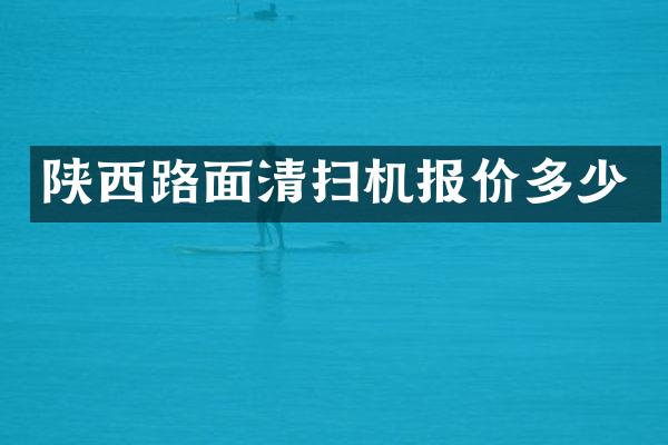 陜西路面清掃機報價多少