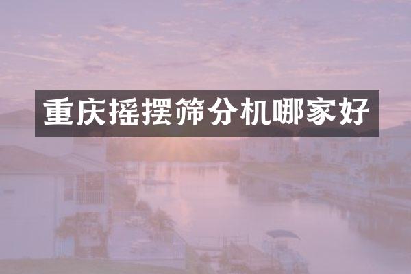 重慶搖擺篩分機(jī)哪家好