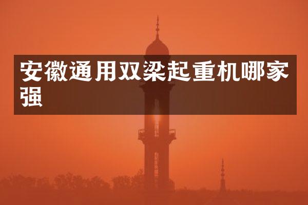 安徽通用雙梁起重機(jī)哪家強(qiáng)