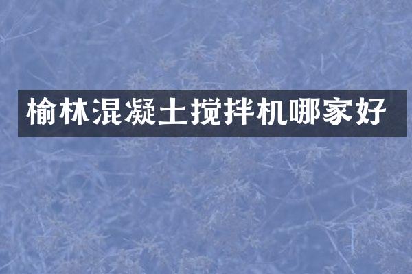 榆林混凝土搅拌机哪家好
