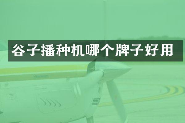 谷子播種機(jī)哪個(gè)牌子好用