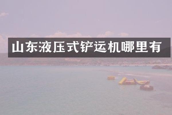 山東液壓式鏟運(yùn)機(jī)哪里有