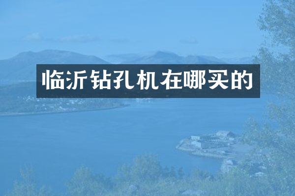 臨沂鉆孔機在哪買的