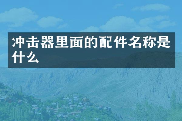 冲击器里面的配件名称是什么