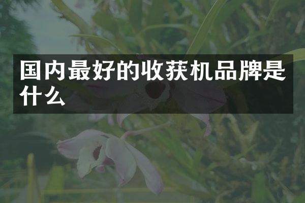 國內(nèi)最好的收獲機品牌是什么