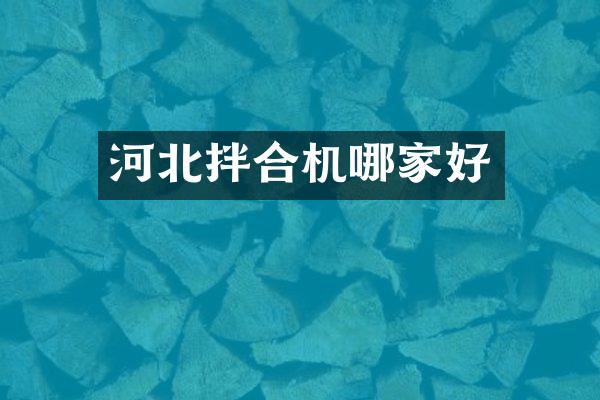 河北拌合機(jī)哪家好