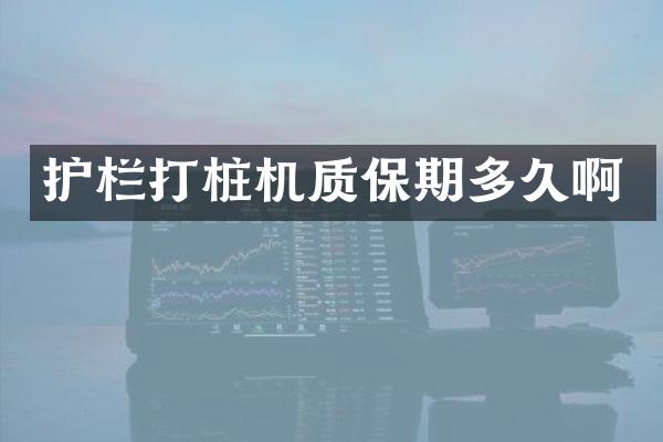 護欄打樁機質(zhì)保期多久啊