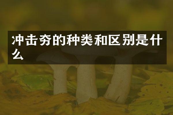 沖擊夯的種類和區(qū)別是什么