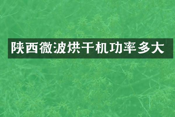 陜西微波烘干機功率多大