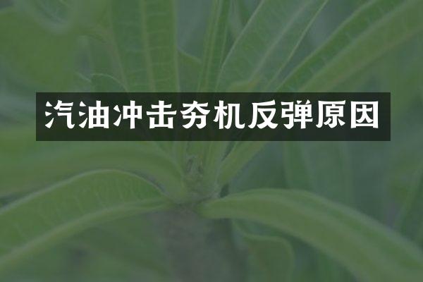 汽油沖擊夯機反彈原因