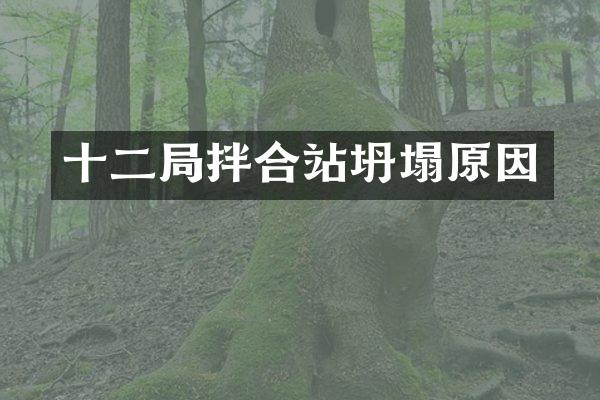 十二局拌合站坍塌原因