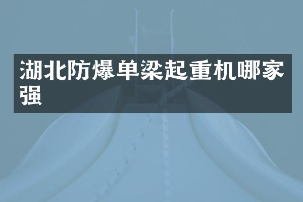 湖北防爆單梁起重機(jī)哪家強(qiáng)