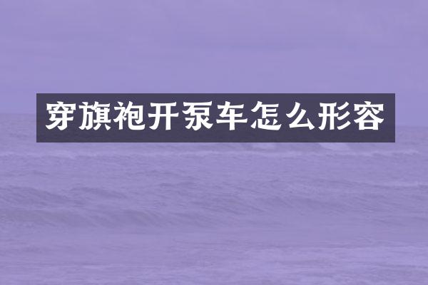 穿旗袍開泵車怎么形容