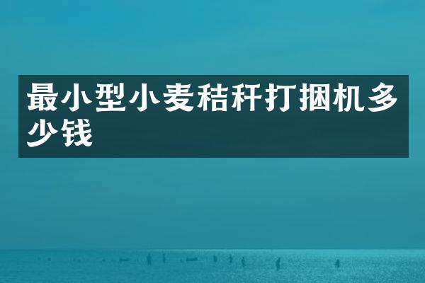 最小型小麥秸稈打捆機(jī)多少錢