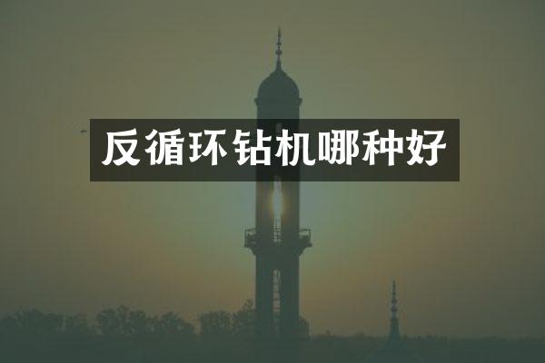 反循環(huán)鉆機(jī)哪種好