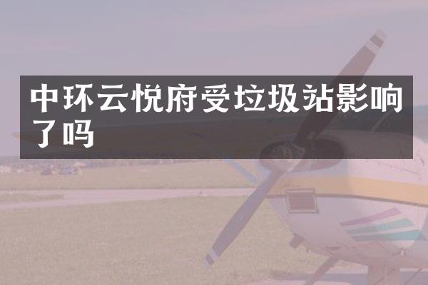 中環(huán)云悅府受垃圾站影響了嗎