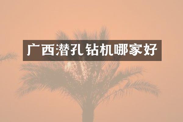 廣西潛孔鉆機哪家好