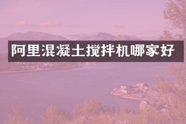 阿里混凝土攪拌機(jī)哪家好