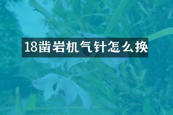 18鑿巖機氣針怎么換