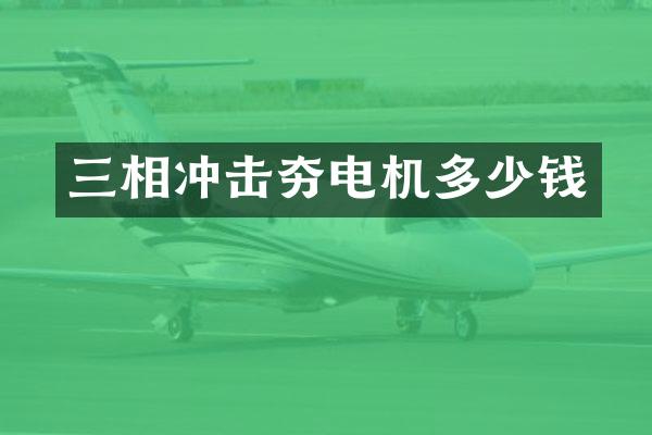 三相沖擊夯電機(jī)多少錢