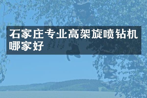 石家莊專業(yè)高架旋噴鉆機哪家好