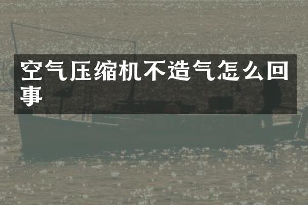 空氣壓縮機(jī)不造氣怎么回事