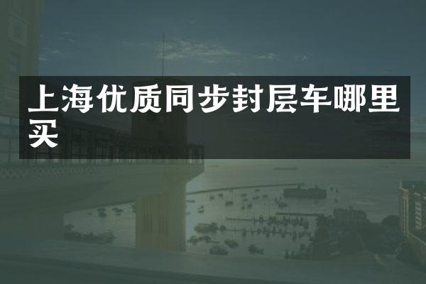 上海優(yōu)質(zhì)同步封層車哪里買