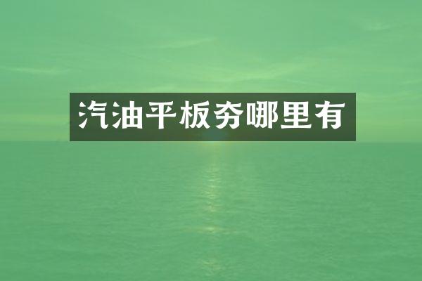 汽油平板夯哪里有