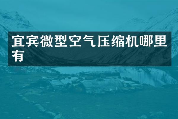 宜賓微型空氣壓縮機哪里有