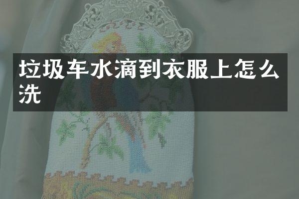 垃圾車水滴到衣服上怎么洗