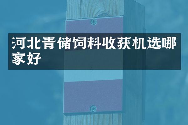 河北青儲飼料收獲機選哪家好