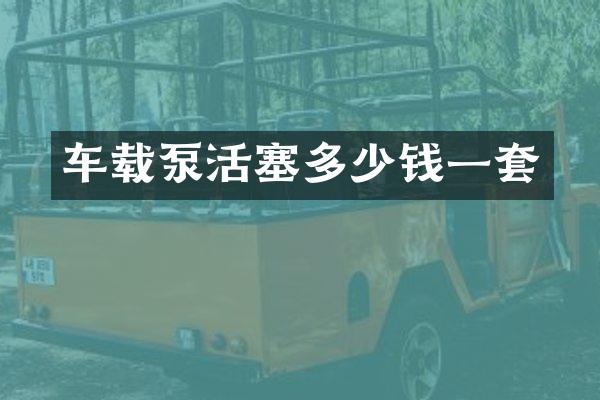 車載泵活塞多少錢一套