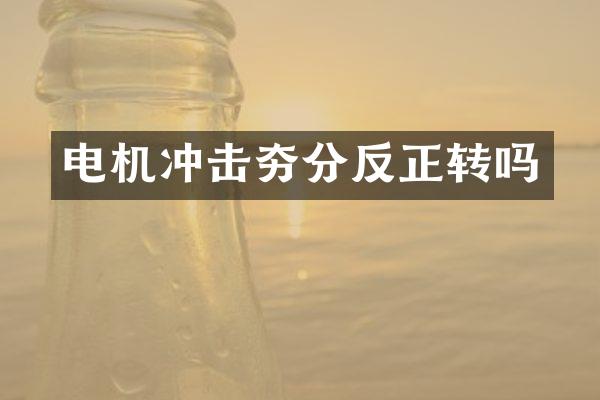 電機沖擊夯分反正轉(zhuǎn)嗎