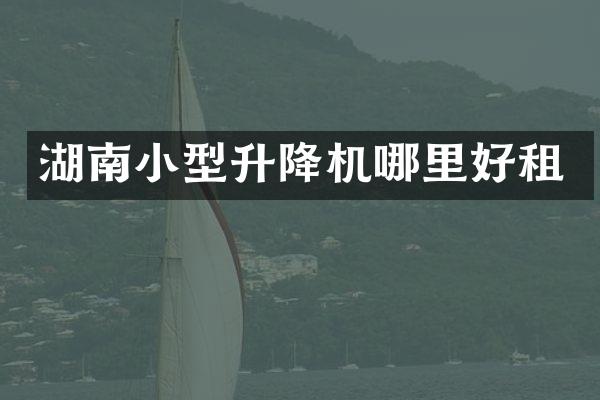 湖南小型升降機(jī)哪里好租