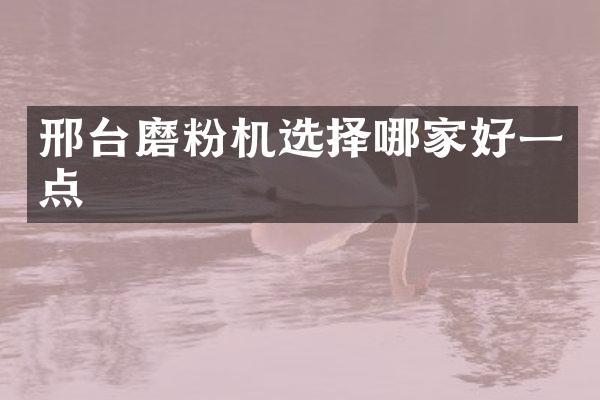 邢臺(tái)磨粉機(jī)選擇哪家好一點(diǎn)