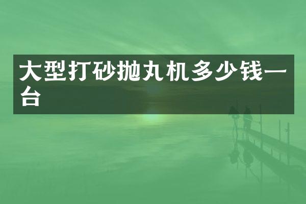 大型打砂拋丸機(jī)多少錢一臺