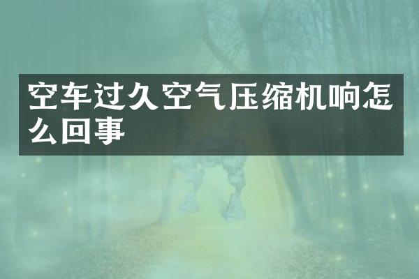 空車(chē)過(guò)久空氣壓縮機(jī)響怎么回事