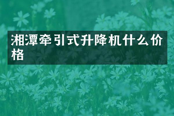 湘潭牽引式升降機什么價格