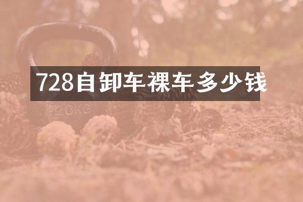 728自卸車裸車多少錢